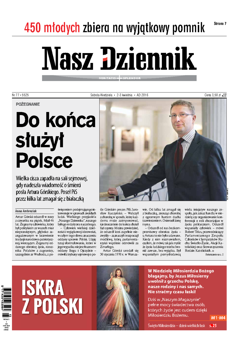Nasz Dziennik z dnia 02.04.2016 wydanie PDF