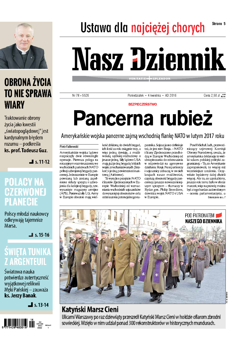 Nasz Dziennik z dnia 04.04.2016 wydanie PDF