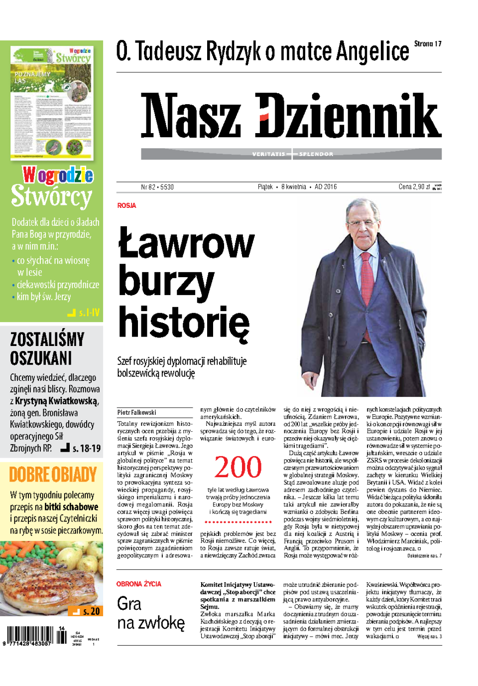Nasz Dziennik z dnia 08.04.2016 wydanie PDF