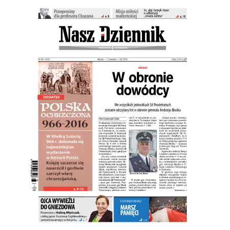 Nasz Dziennik z dnia 12.04.2016 wydanie PDF