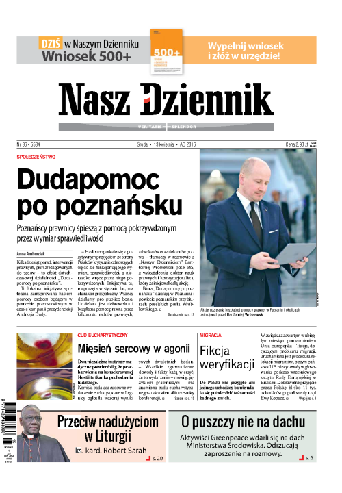 Nasz Dziennik z dnia 13.04.2016 wydanie PDF