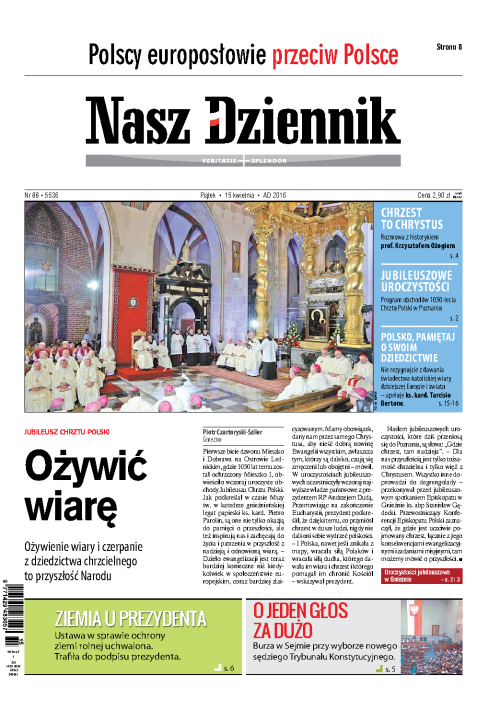 Nasz Dziennik z dnia 15.04.2016 wydanie PDF