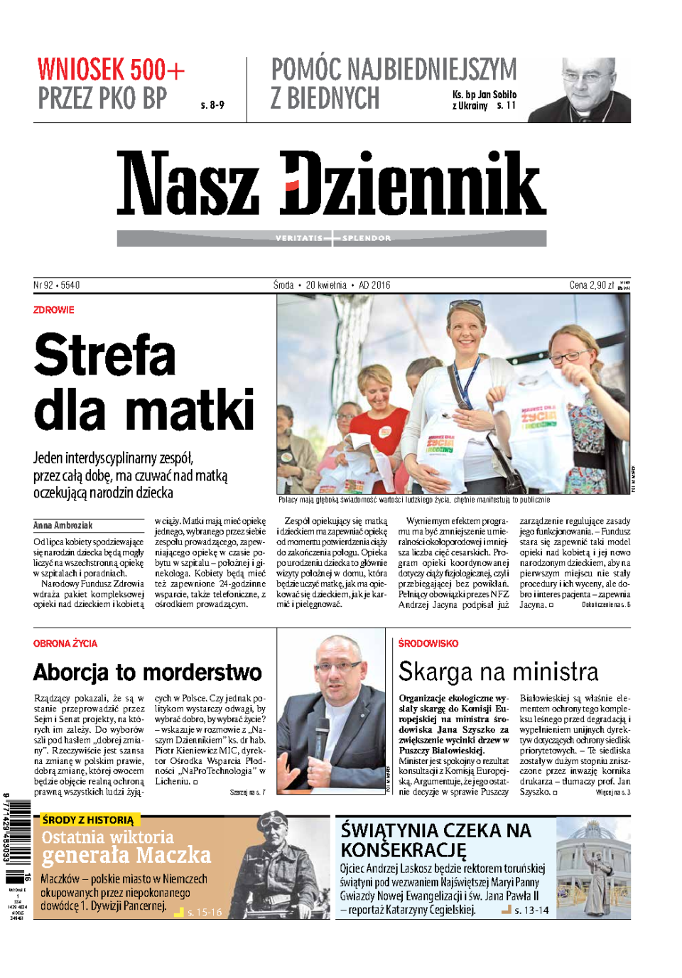 Nasz Dziennik z dnia 20.04.2016 wydanie PDF