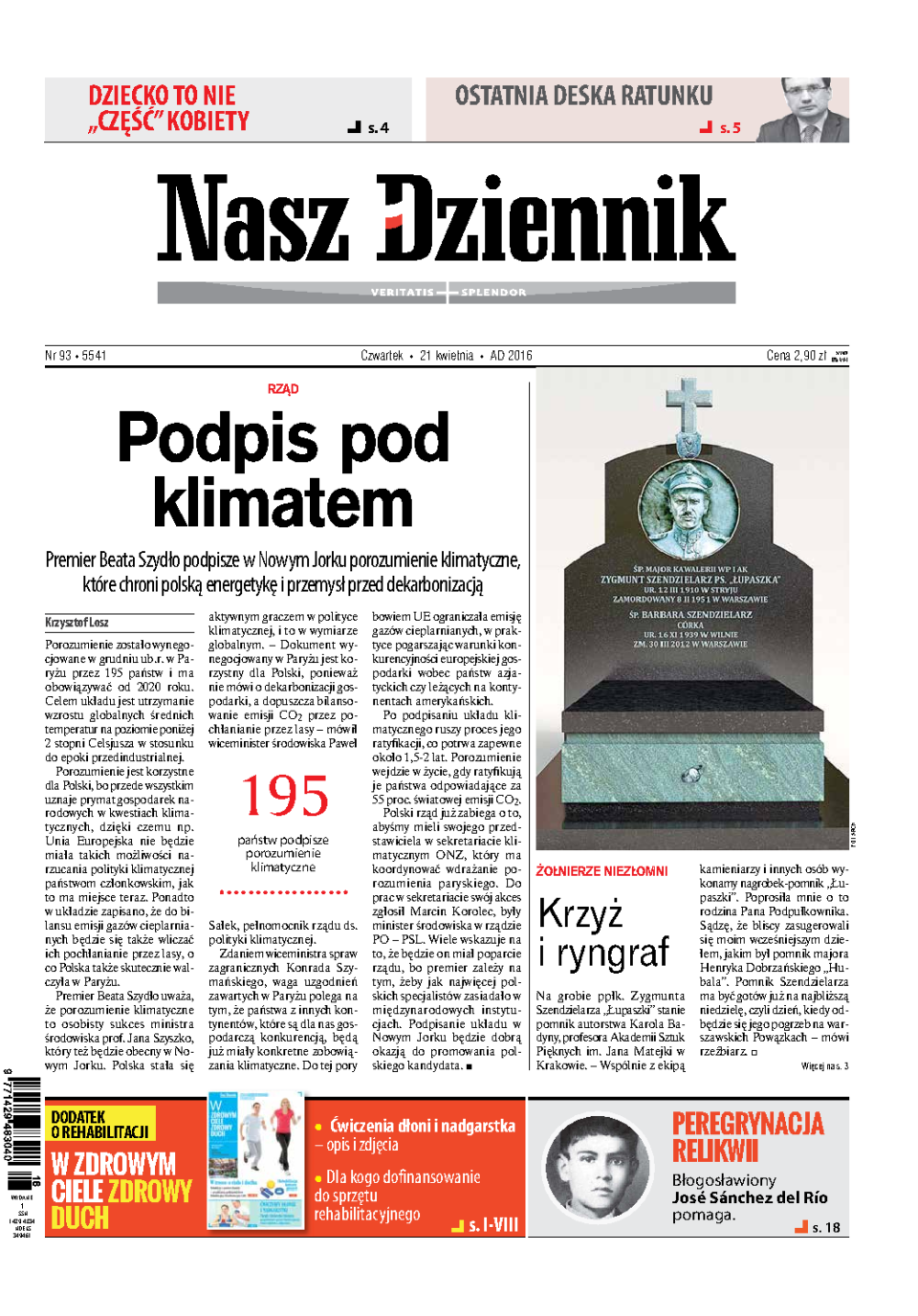 Nasz Dziennik z dnia 21.04.2016 wydanie PDF