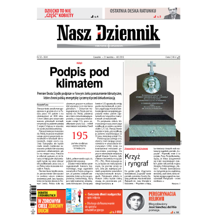 Nasz Dziennik z dnia 21.04.2016 wydanie PDF
