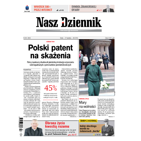 Nasz Dziennik z dnia 27.04.2016 wydanie PDF