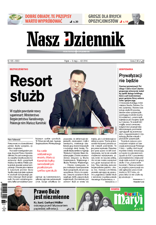 Nasz Dziennik z dnia 06.05.2016 wydanie PDF