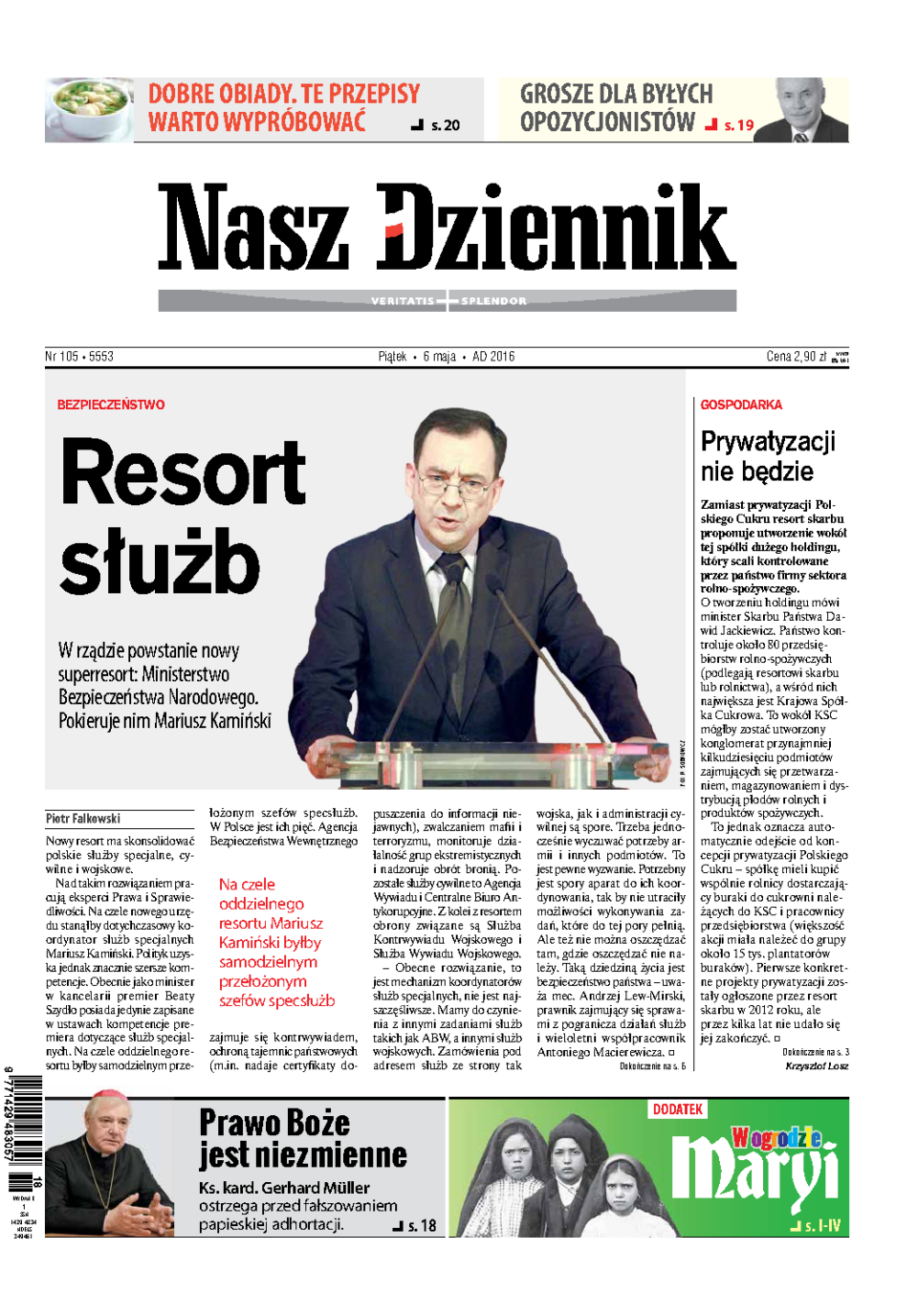 Nasz Dziennik z dnia 06.05.2016 wydanie PDF