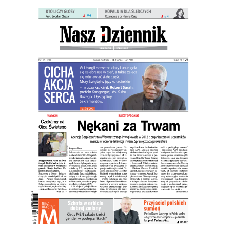 Nasz Dziennik z dnia 14.05.2016 wydanie PDF