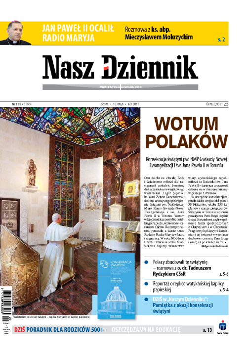 Nasz Dziennik z dnia 18.05.2016 wydanie PDF