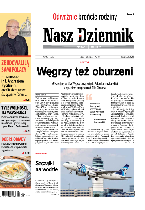 Nasz Dziennik z dnia 20.05.2016 wydanie PDF