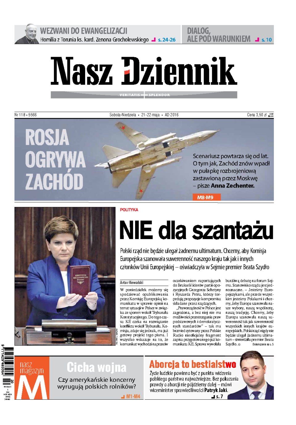 Nasz Dziennik z dnia 21.05.2016 wydanie PDF