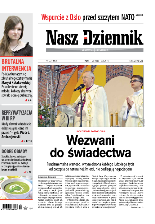 Nasz Dziennik z dnia 27.05.2016 wydanie PDF