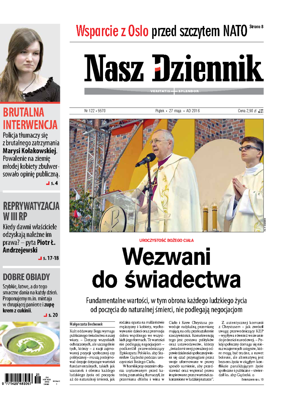 Nasz Dziennik z dnia 27.05.2016 wydanie PDF