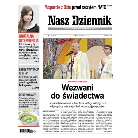 Nasz Dziennik z dnia 27.05.2016 wydanie PDF