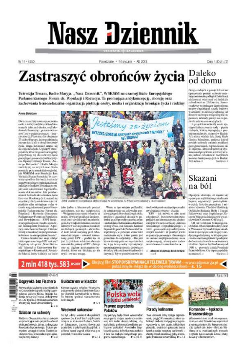Nasz Dziennik z dnia 14.01.2013 wydanie PDF