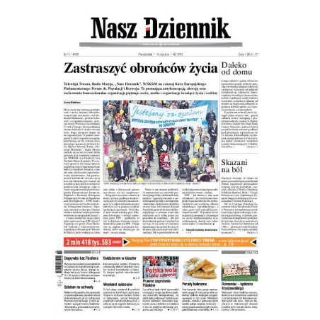 Nasz Dziennik z dnia 14.01.2013 wydanie PDF