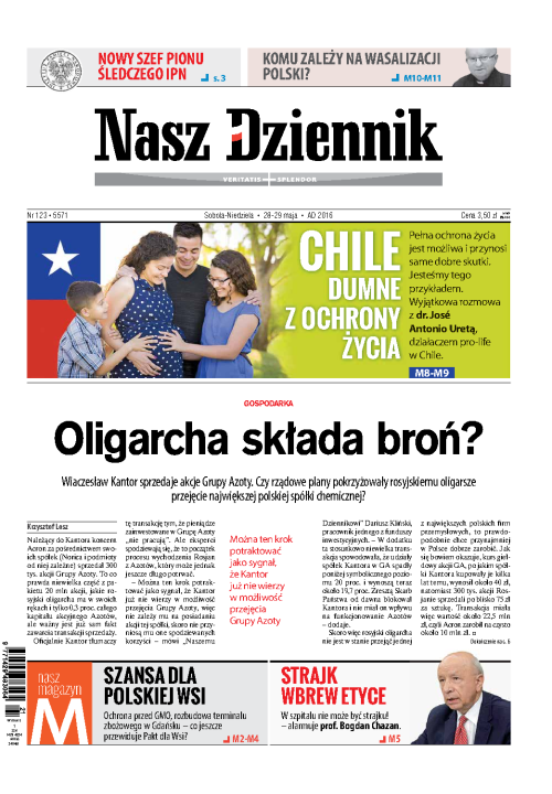 Nasz Dziennik z dnia 28.05.2016 wydanie PDF