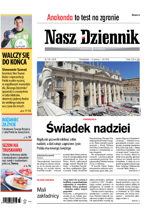 Nasz Dziennik z dnia 06.06.2016 wydanie PDF