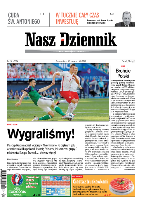 Nasz Dziennik z dnia 13.06.2016 wydanie PDF