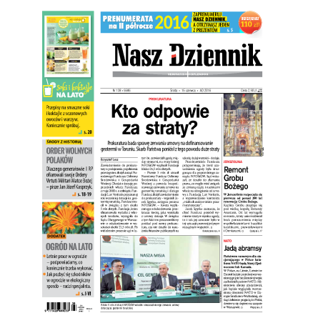 Nasz Dziennik z dnia 15.06.2016 wydanie PDF