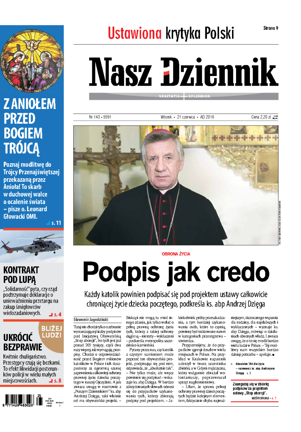 Nasz Dziennik z dnia 21.06.2016 wydanie PDF