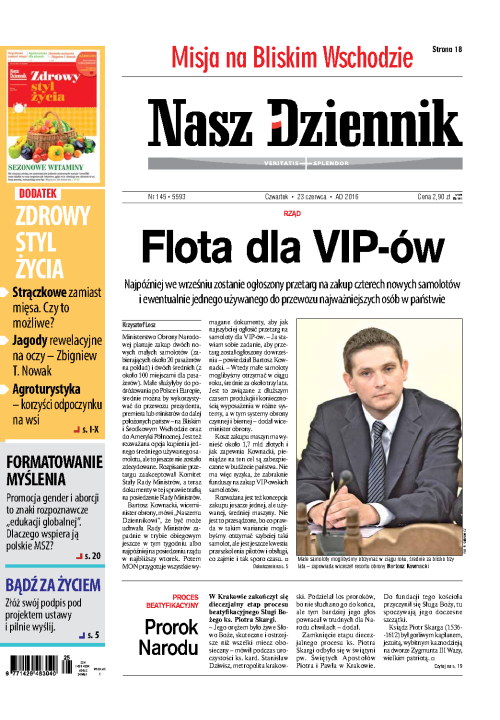 Nasz Dziennik z dnia 23.06.2016 wydanie PDF