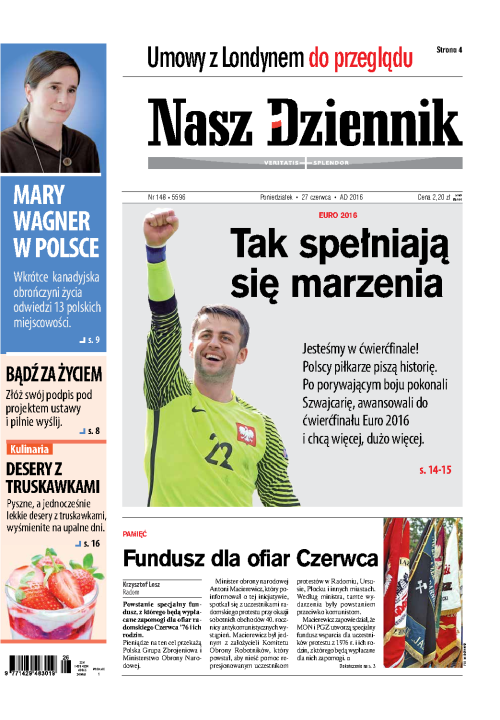 Nasz Dziennik z dnia 27.06.2016 wydanie PDF