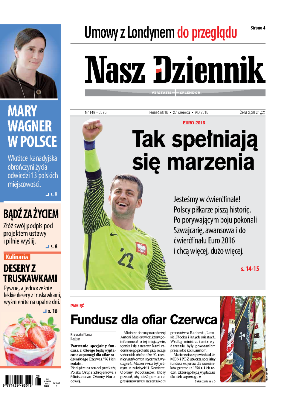 Nasz Dziennik z dnia 27.06.2016 wydanie PDF