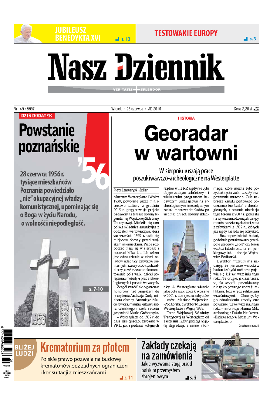 Nasz Dziennik z dnia 28.06.2016 wydanie PDF