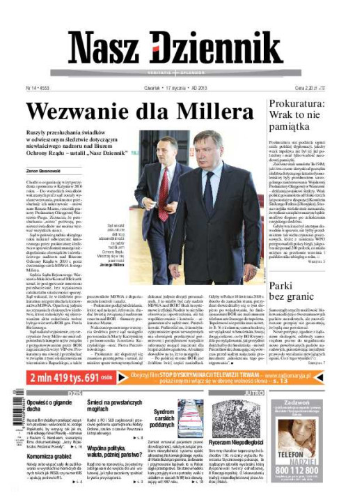 Nasz Dziennik z dnia 17.01.2013 wydanie PDF