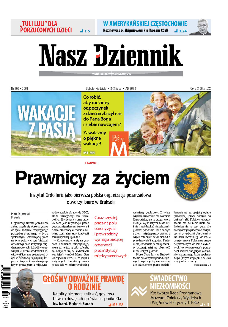 Nasz Dziennik z dnia 02.07.2016 wydanie PDF