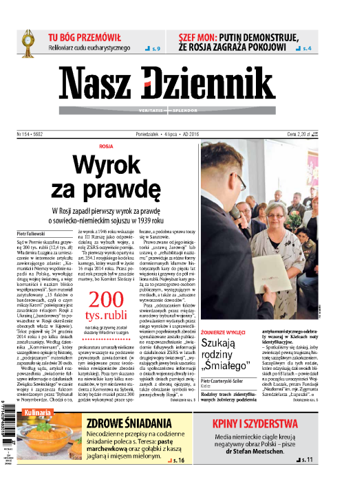 Nasz Dziennik z dnia 04.07.2016 wydanie PDF