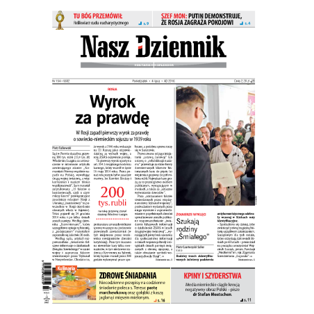 Nasz Dziennik z dnia 04.07.2016 wydanie PDF
