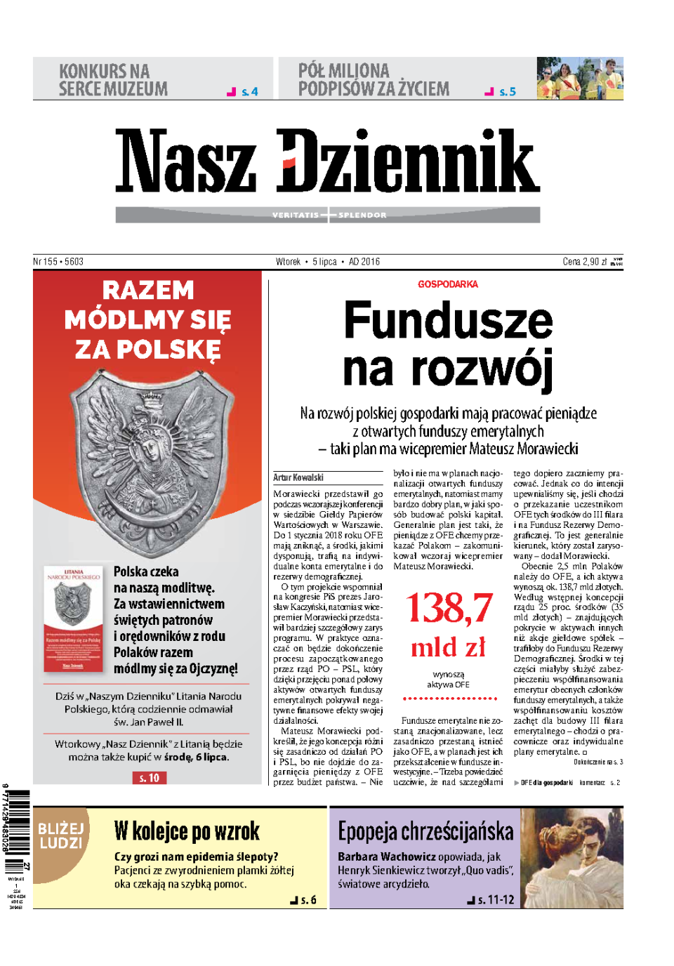 Nasz Dziennik z dnia 05.07.2016 wydanie PDF