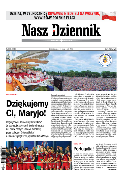 Nasz Dziennik z dnia 11.07.2016 wydanie PDF