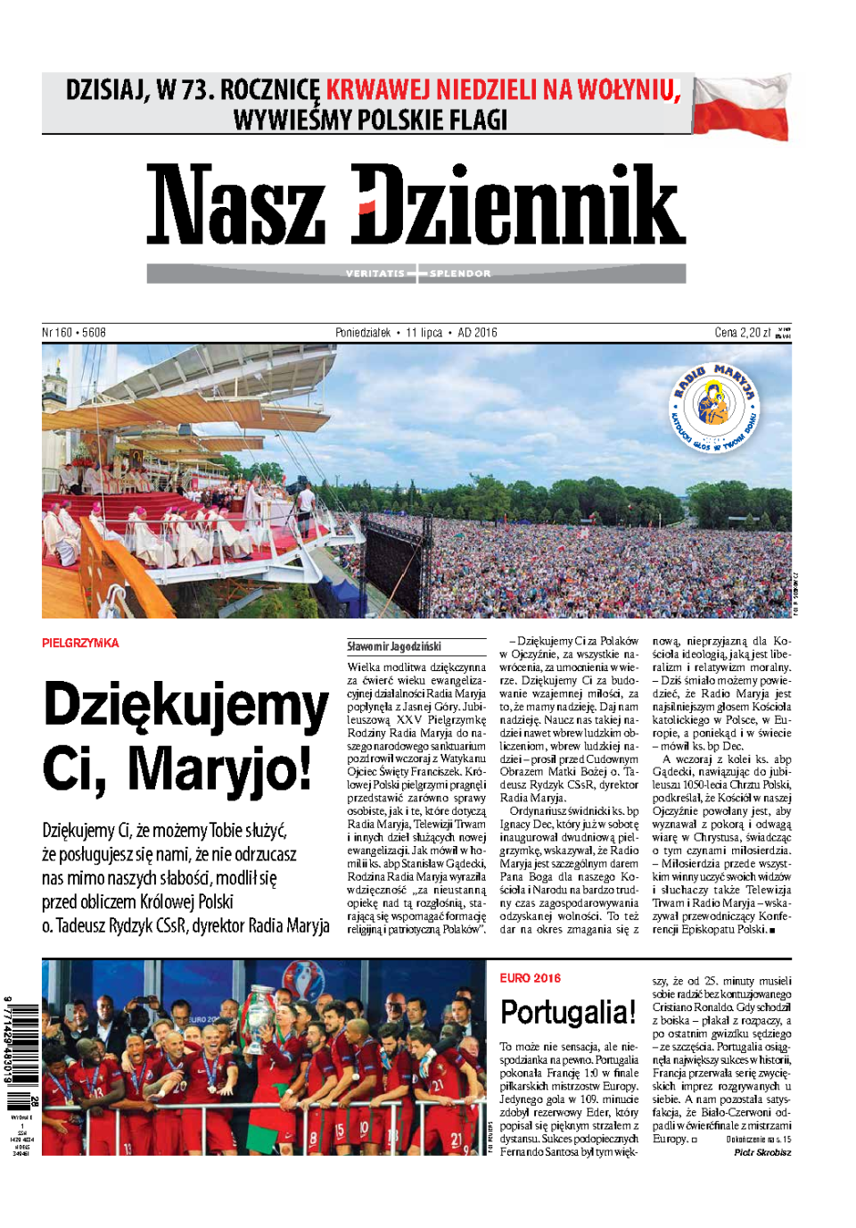 Nasz Dziennik z dnia 11.07.2016 wydanie PDF