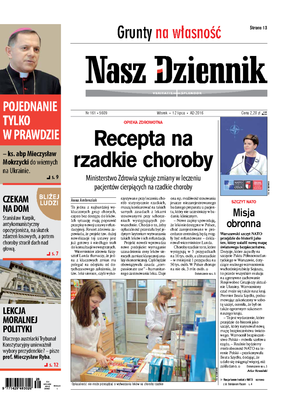 Nasz Dziennik z dnia 12.07.2016 wydanie PDF