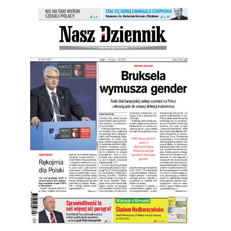 Nasz Dziennik z dnia 15.07.2016 wydanie PDF