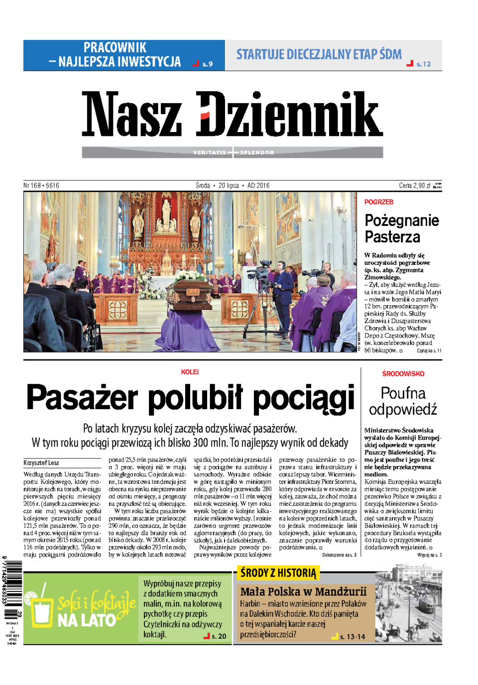 Nasz Dziennik z dnia 20.07.2016 wydanie PDF