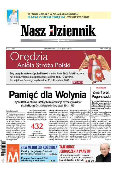 Nasz Dziennik z dnia 23.07.2016 wydanie PDF