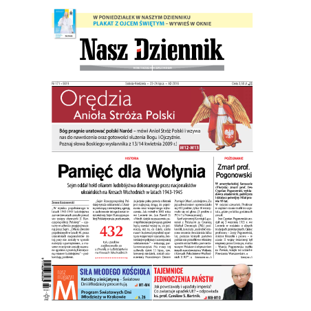 Nasz Dziennik z dnia 23.07.2016 wydanie PDF