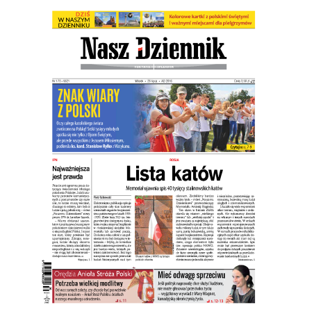 Nasz Dziennik z dnia 26.07.2016 wydanie PDF