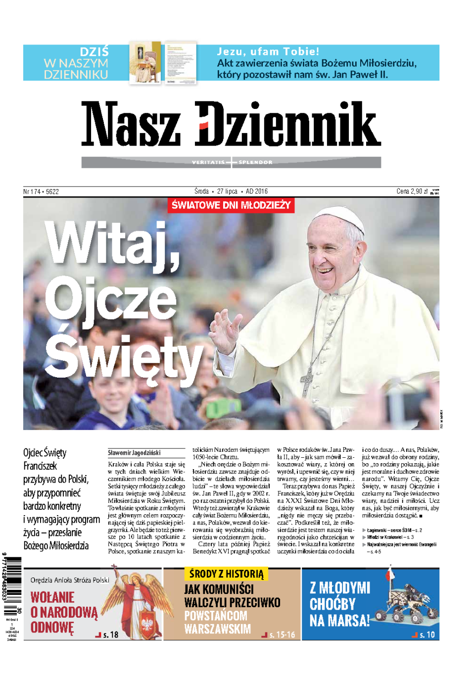 Nasz Dziennik z dnia 27.07.2016 wydanie PDF