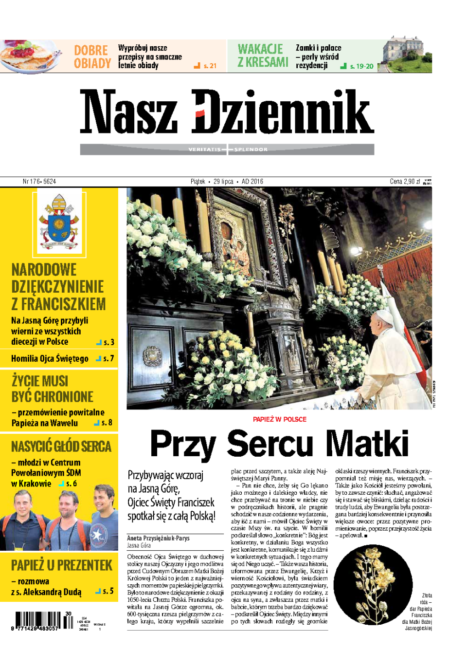 Nasz Dziennik z dnia 29.07.2016 wydanie PDF