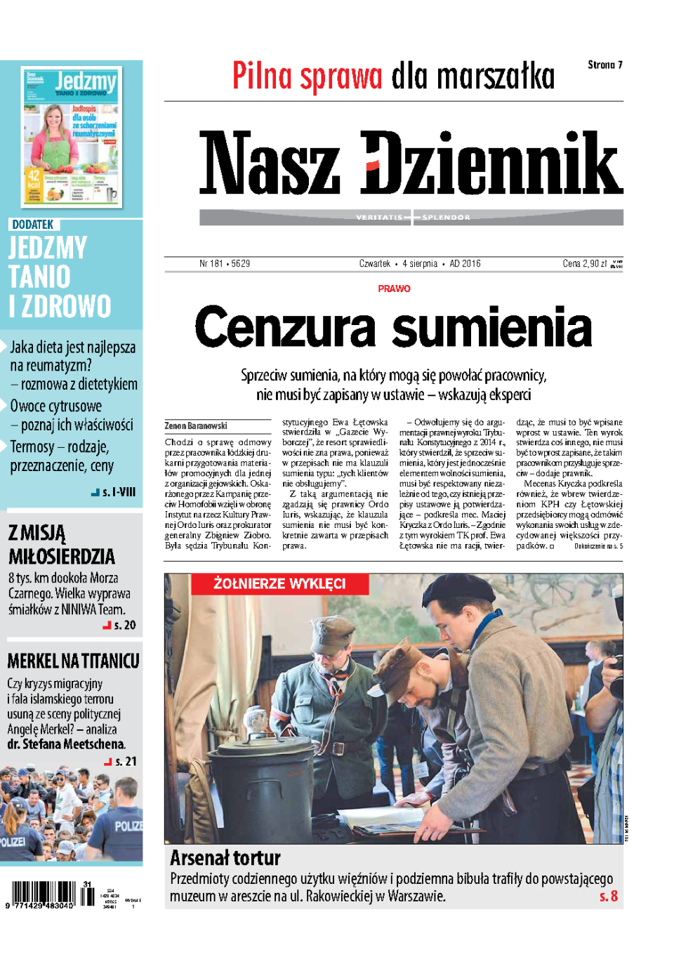 Nasz Dziennik z dnia 04.08.2016 wydanie PDF