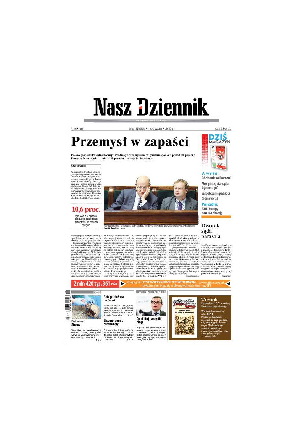 Nasz Dziennik z dnia 19.01.2013 wydanie PDF