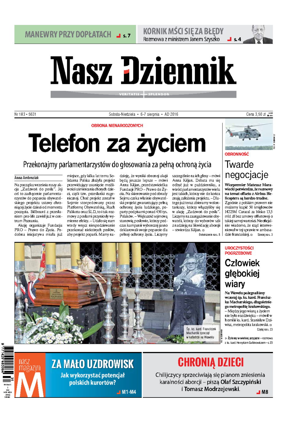 Nasz Dziennik z dnia 06.08.2016 wydanie PDF