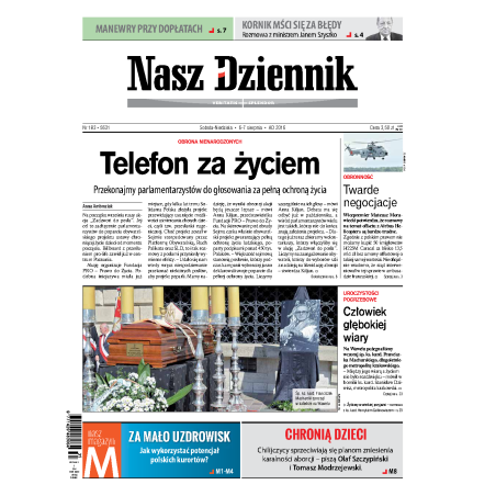 Nasz Dziennik z dnia 06.08.2016 wydanie PDF