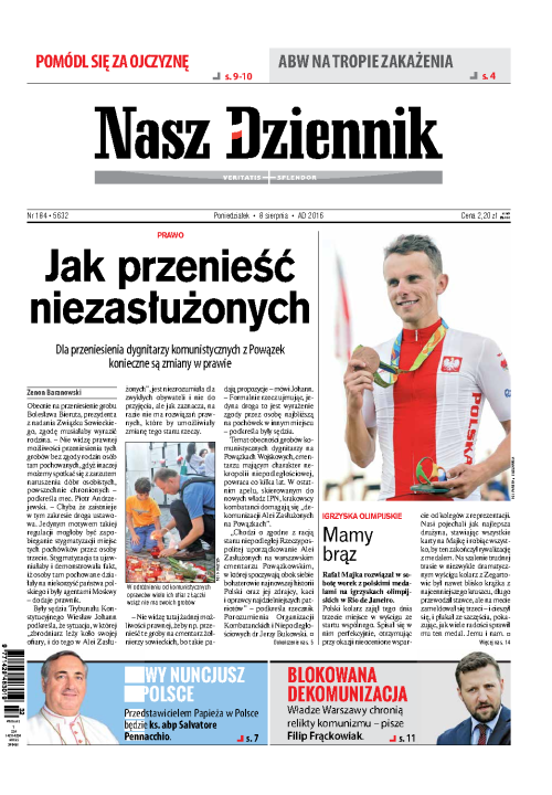 Nasz Dziennik z dnia 08.08.2016 wydanie PDF